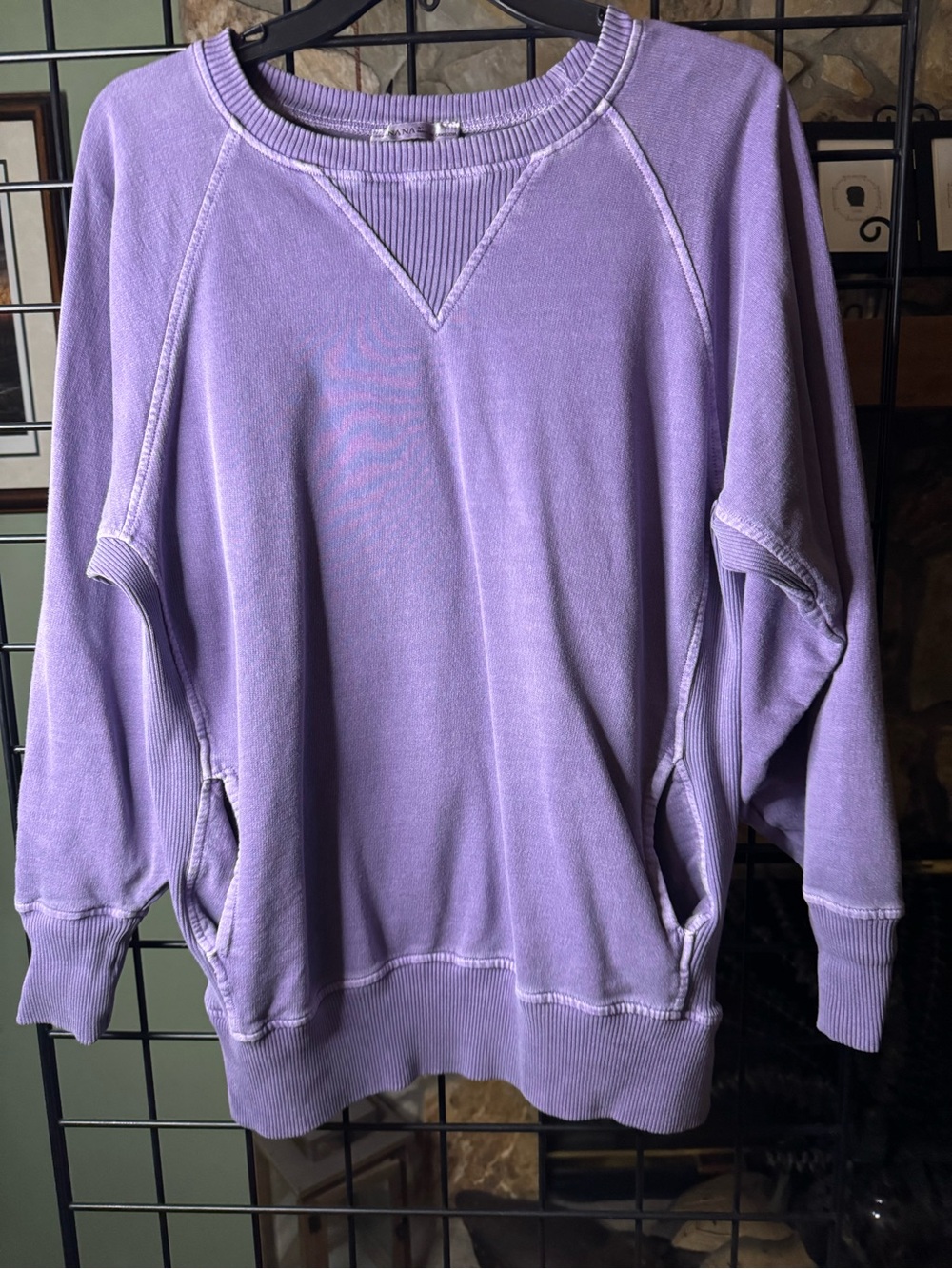 Zenana Outfitters Lavender Crewneck Pullover
